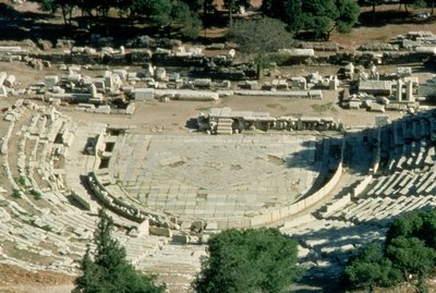 Theatre of Dionysios, viewed from above by Greek